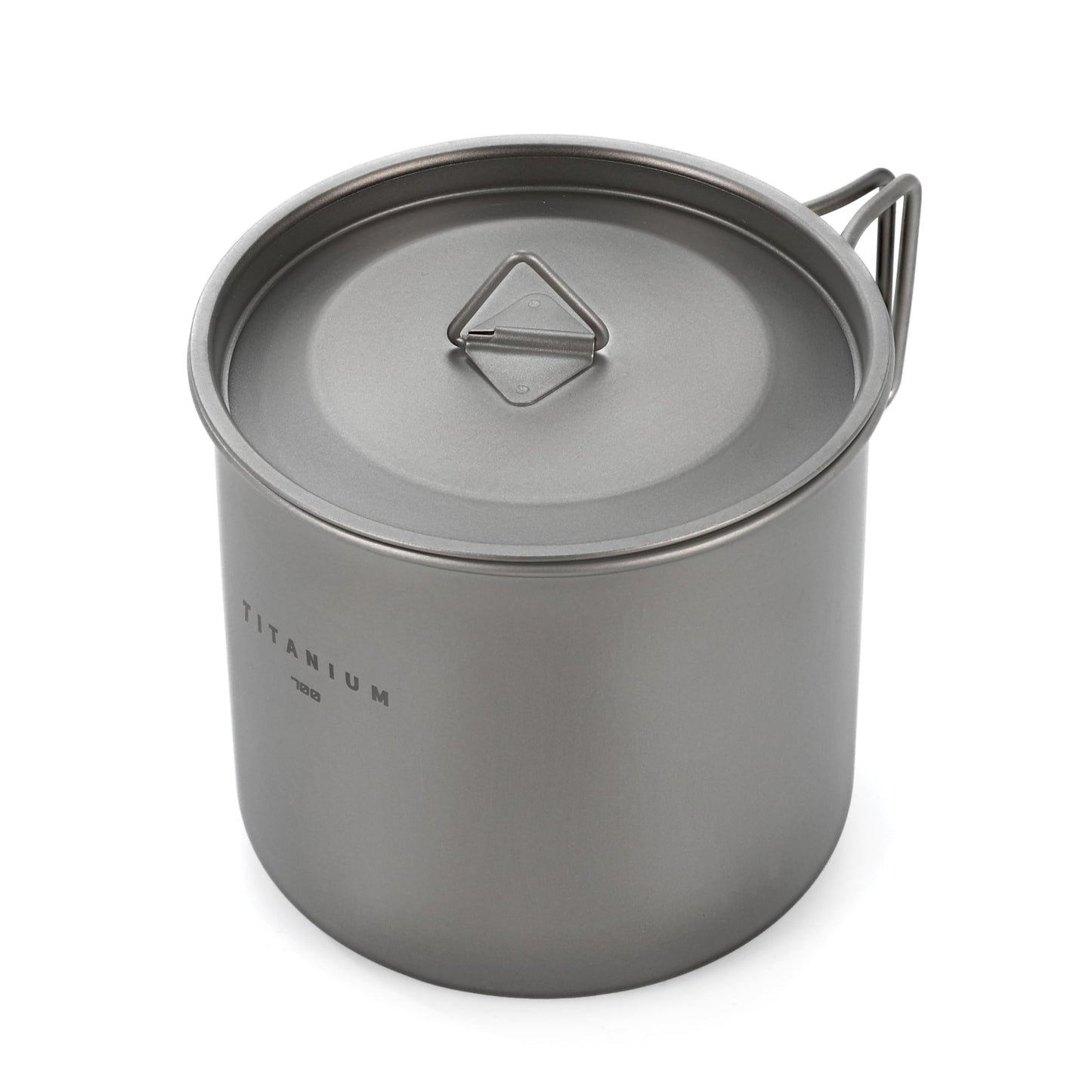 ArctikFox TITANIUM Cup 14 fl oz (420ml) w/Lid and handles - Ultralight Camping Pot, Portable Drinkware, Travel Coffee Mug