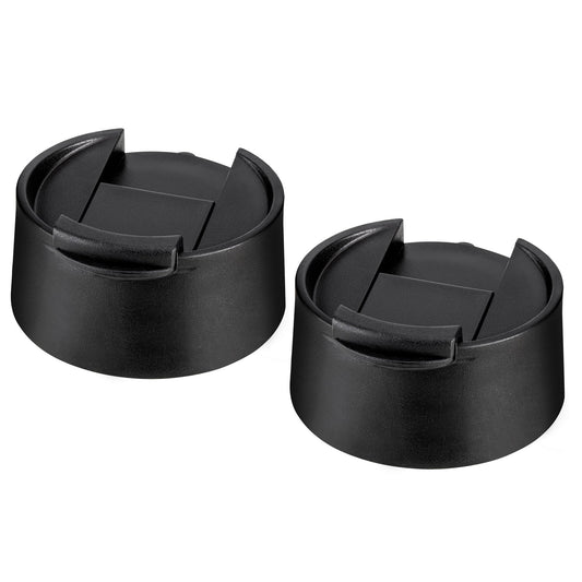 Prurex Replacement Flip Lid for Hydro Flask Wide Mouth Bottles, Water Bottles Accessories for 12-64 oz 2.28" Wide Mouth Sport Bottles(Black 2 Pack
