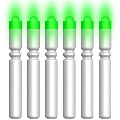 CosiComu Fishing Bobber Lights,Night Fishing Float Lights,Fishing Glow Sticks,Lighted Nocks for Arrows 6-Pack