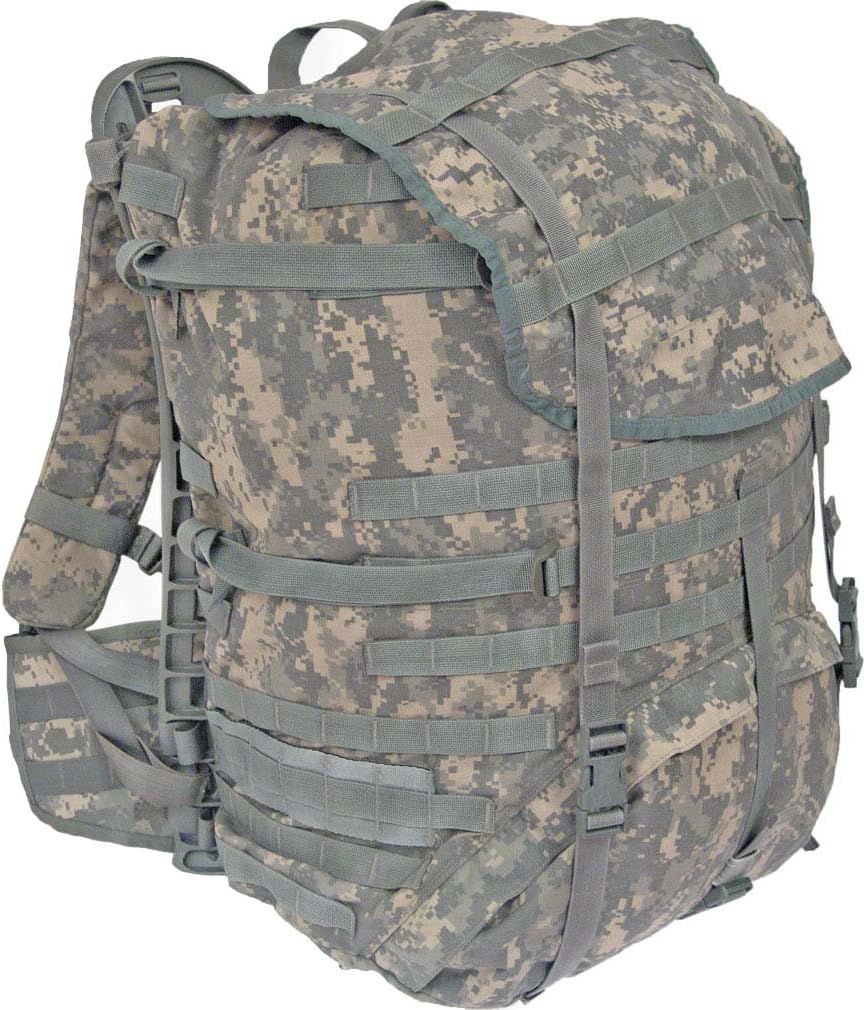 US G.I. Large ACU Rucksack with Frame, Shoulder Straps & Waist Belt - Military Backpack