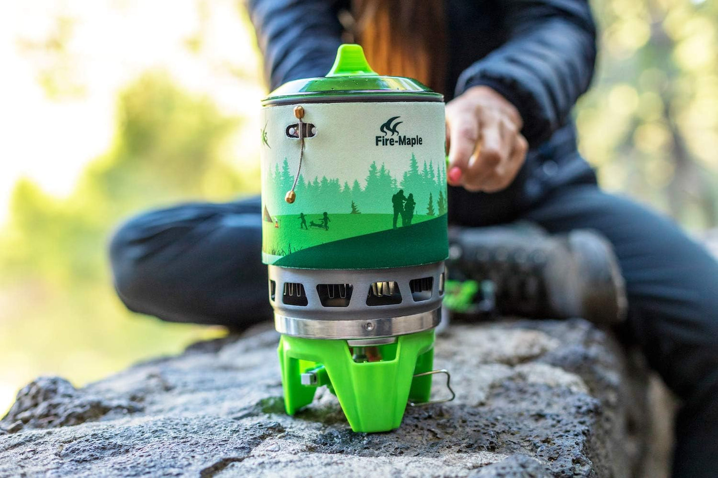 Fire-Maple "Fixed Star 1" Backpacking and Camping Stove System | Outdoor Propane Cooking Gear | Portable Pot/Jet Burner Set | Ideal for Hiking, Trekking, Fishing, Hunting Trips and Emergency Use