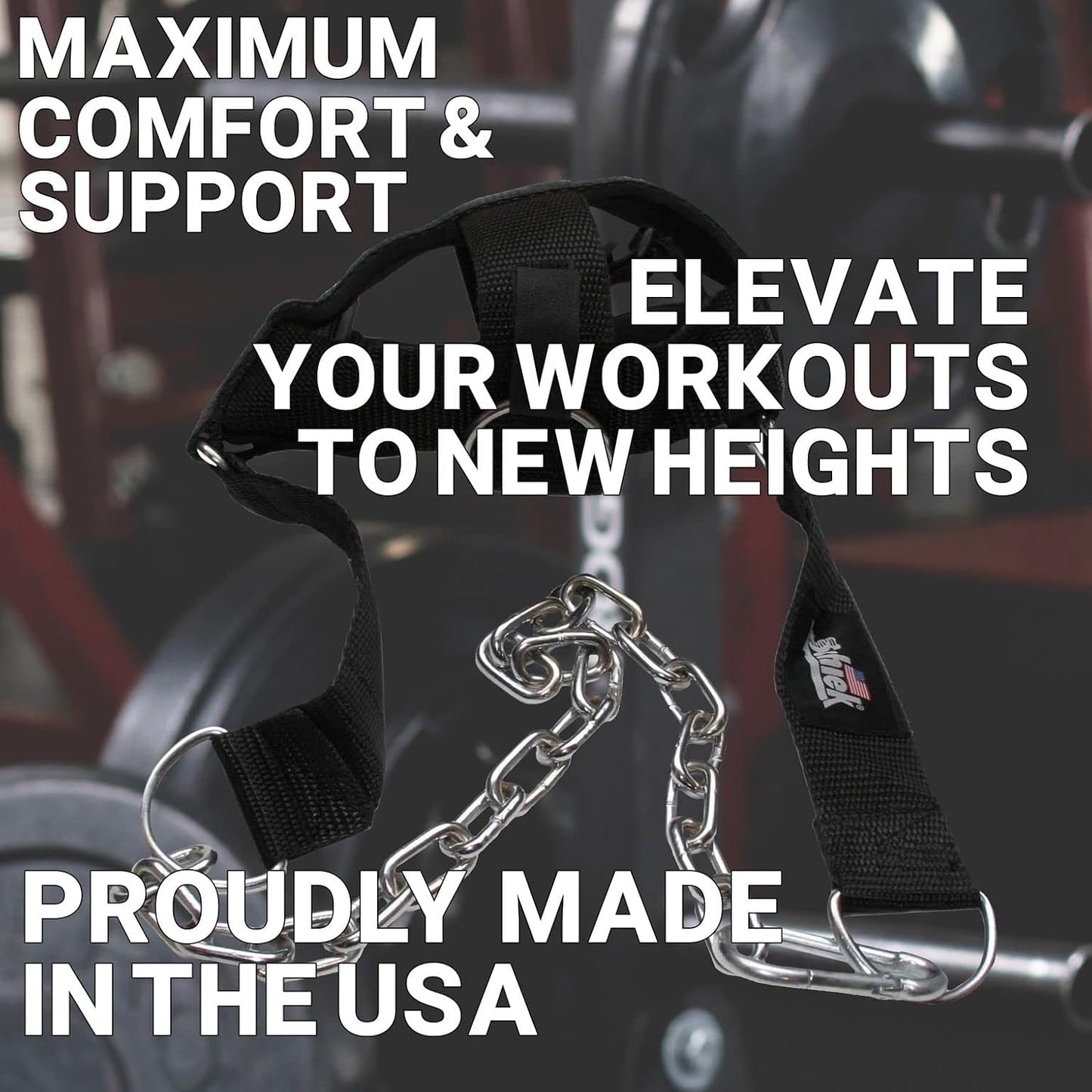 Adjustable Head Harness for Strength Training - Schiek Sports Model 1500-H, Black