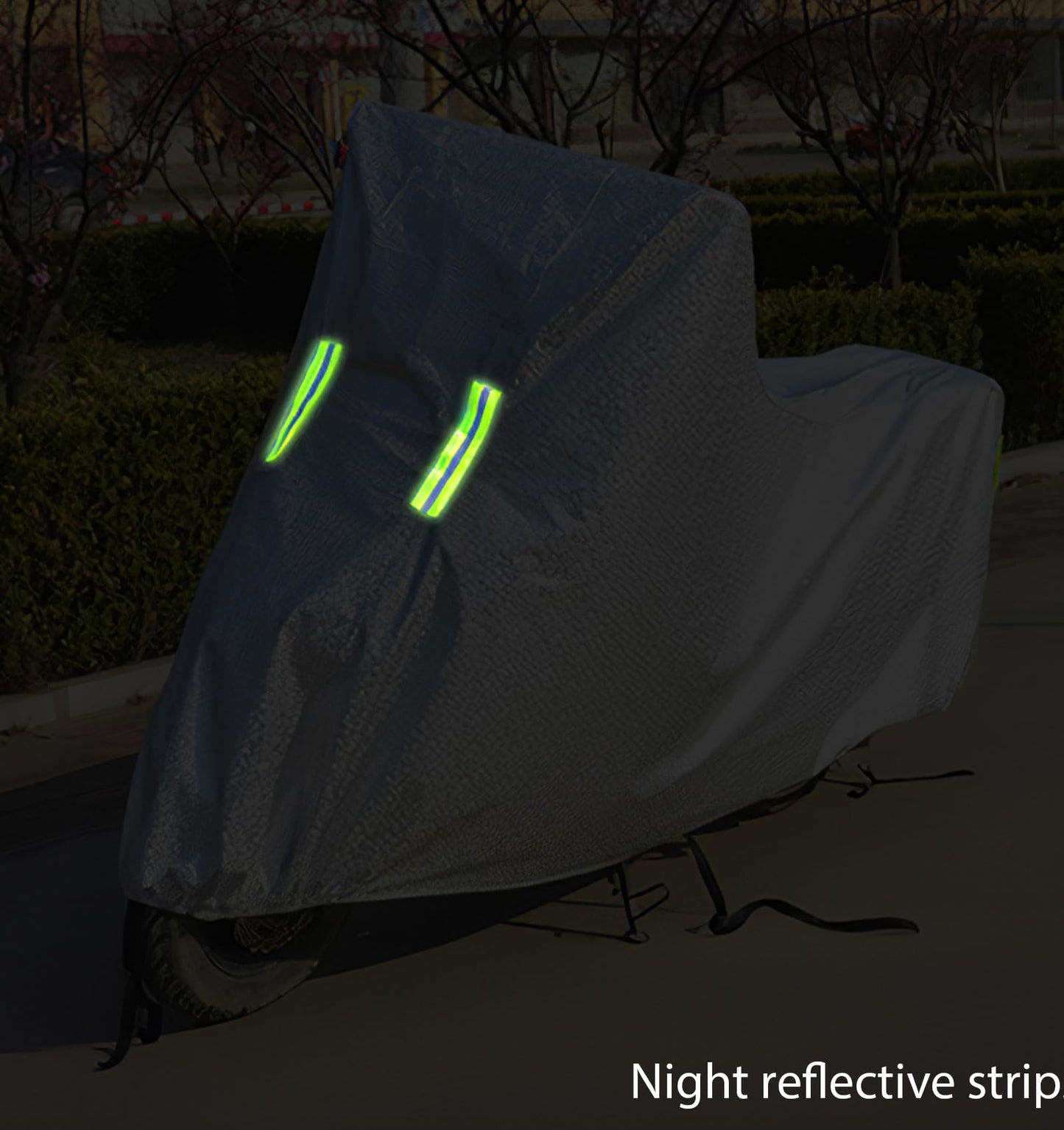 Adult Tricycle Cover Bike Cover Outdoor Waterproof Bicycle Covers Universal for All 3 Wheel Bike Indoor Cover Storage Sun UV Rain Snow Bikes Covers with 2 Anti-theft Lock-holes (black)