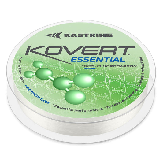 KastKing Kovert Essential 100% Fluorocarbon Fishing Line,50LB,50Yds