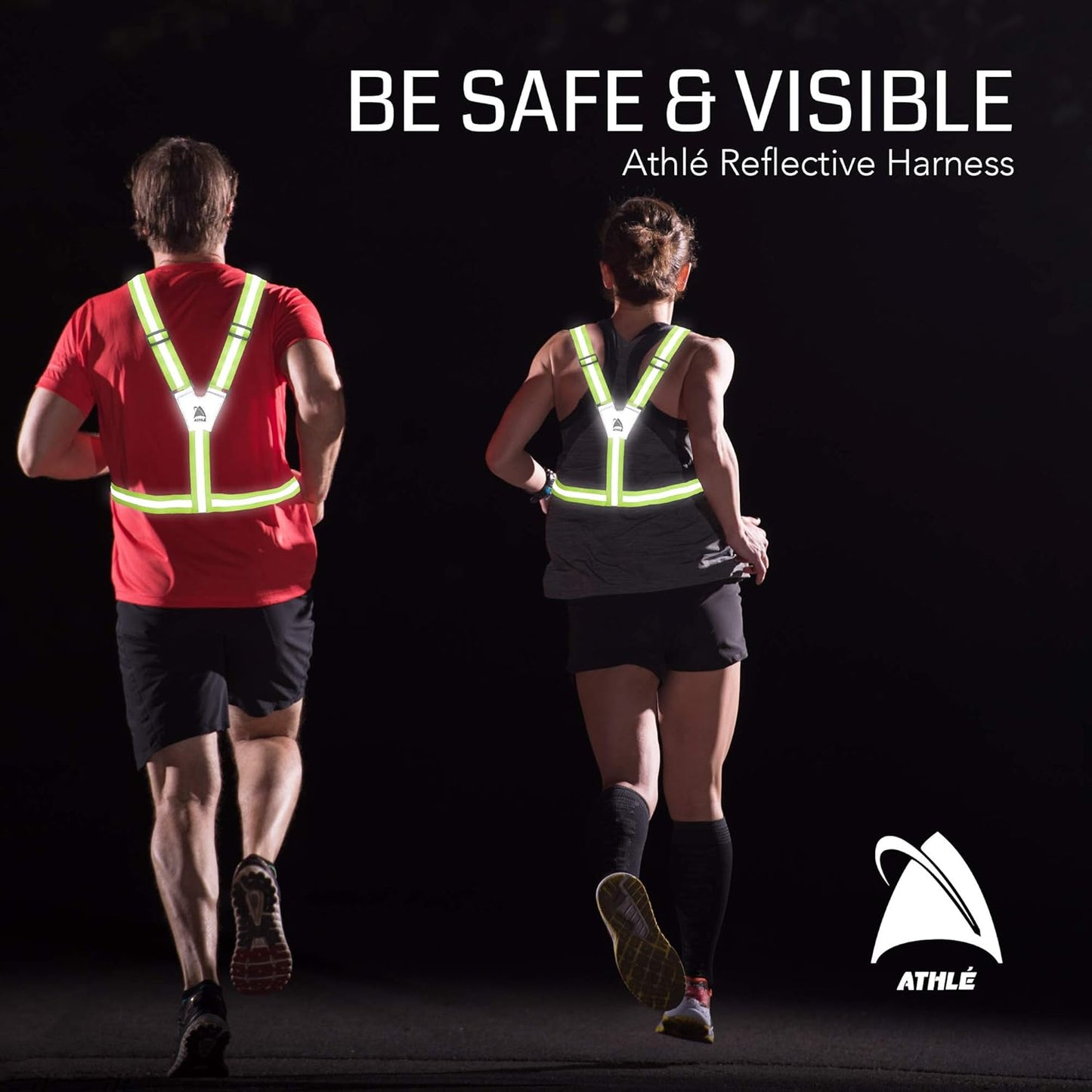 Athlé Reflective Vest with Phone Holder - High Visibility Vest for Safe Running, Jogging, Dog Walking, Biking and More