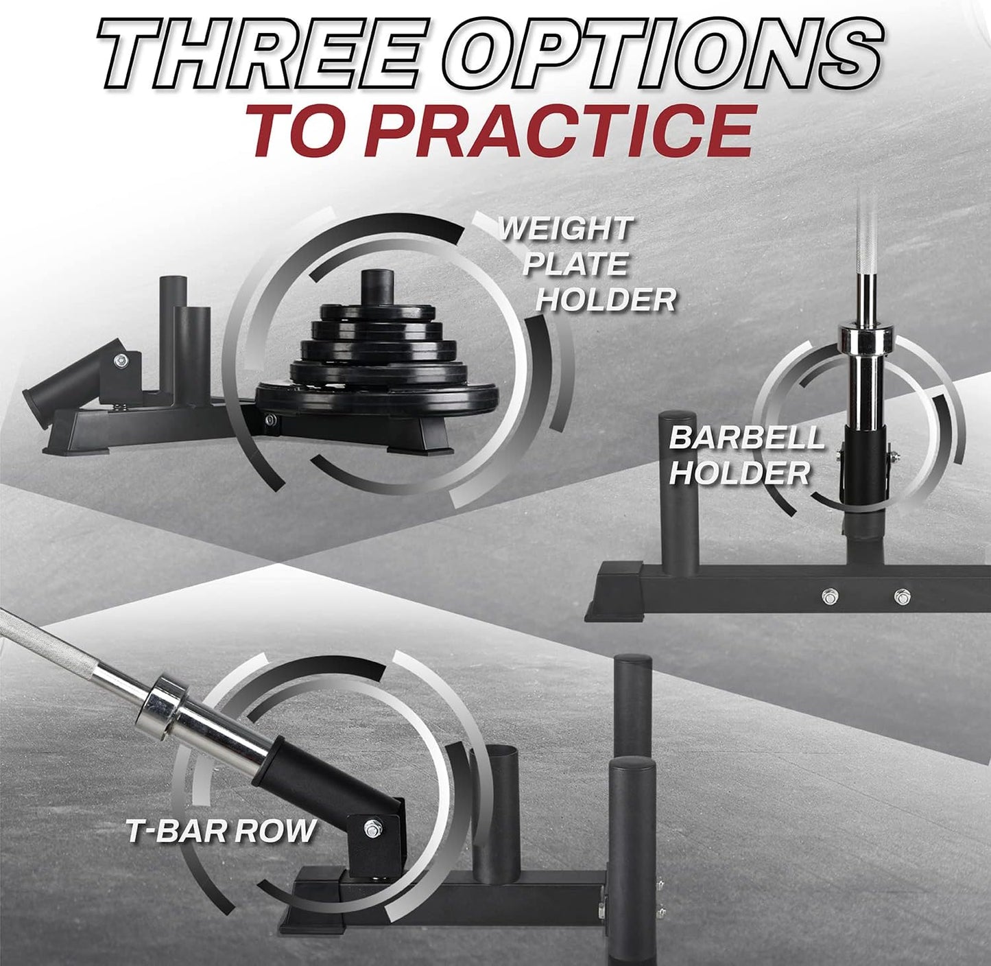 Yes4All T-Bar Row Platform with 360° Swivel – Fits 1” & 2” Olympic Bars – Easy Install