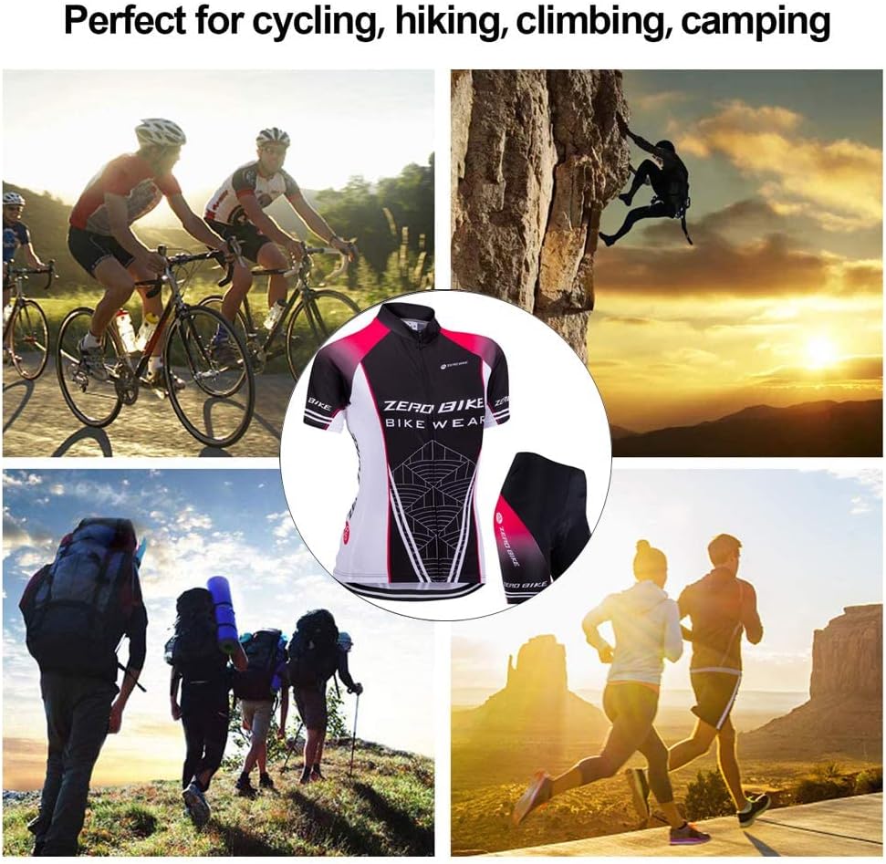 ZEROBIKE® Women's Short Sleeve Cycling Jersey Jacket Cycling Shirt Quick Dry Breathable Mountain Clothing Bike Top