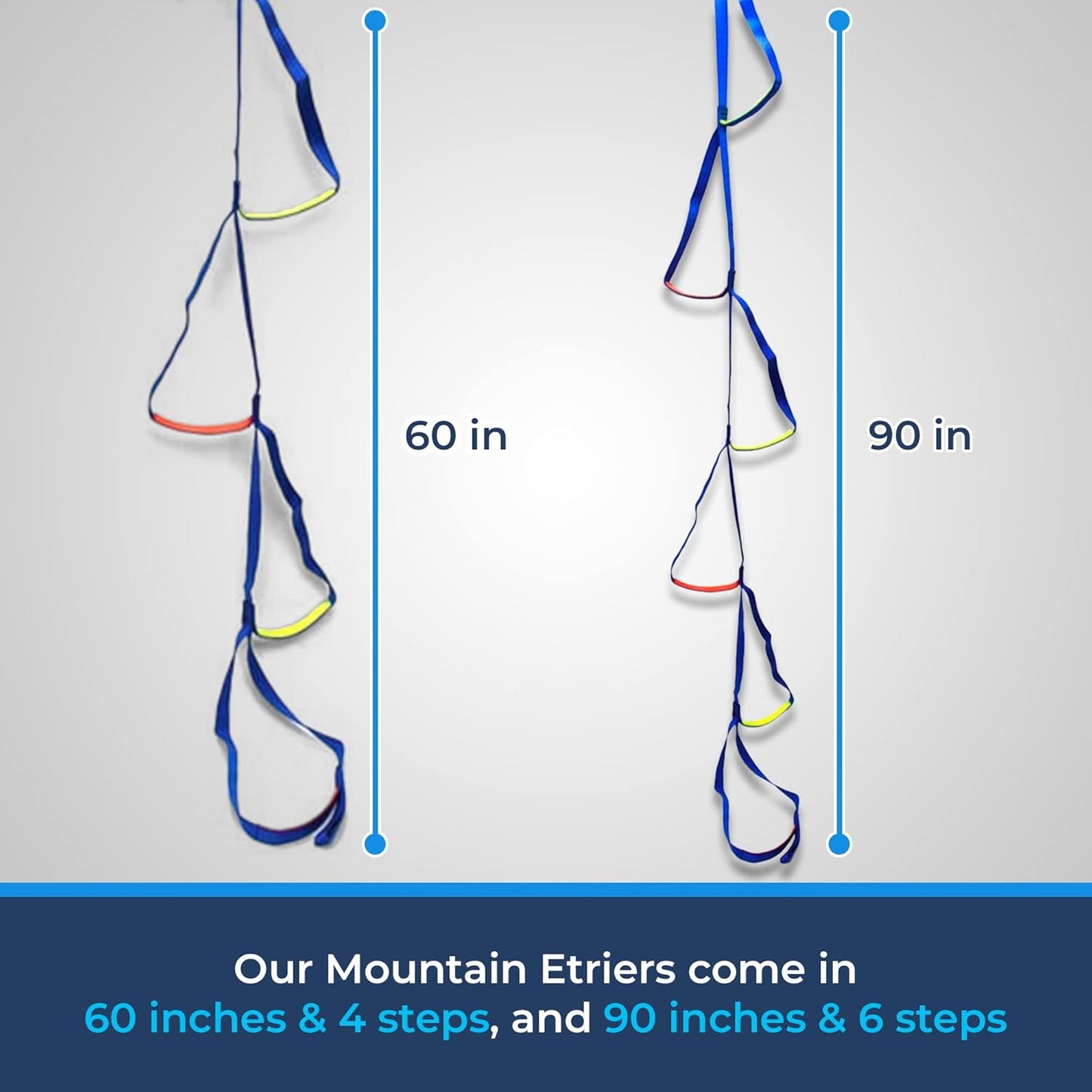 Rock-N-Rescue Climbing Etrier – 4 Step Nylon Aider Ladder with Tubular Webbing for Tree Work, Rock Climbing, Bouldering, Rescue, Hunting, and Firefighter Gear – Lightweight Etrier for Vertical Access