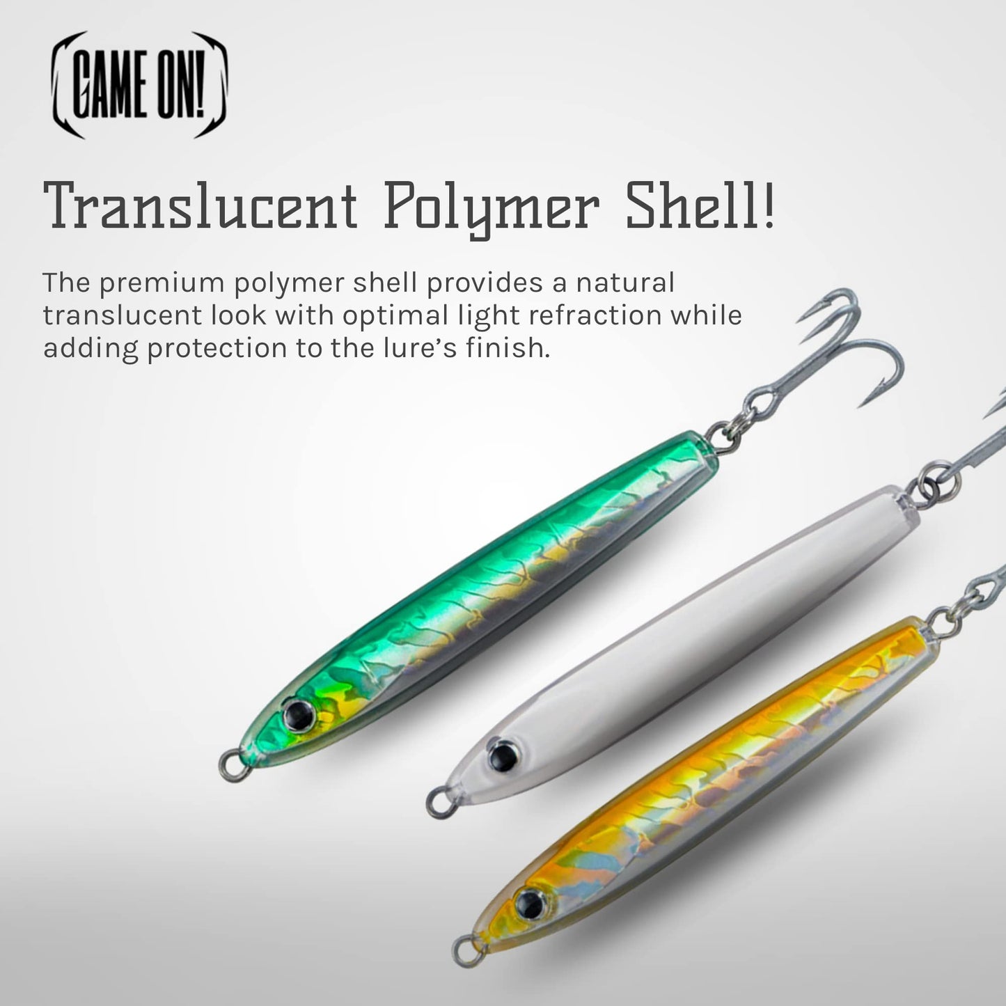 EXO Jigs™ - Shatter Resistant Casting Jig (1.0 oz (3.0 inch), Electric Chicken)