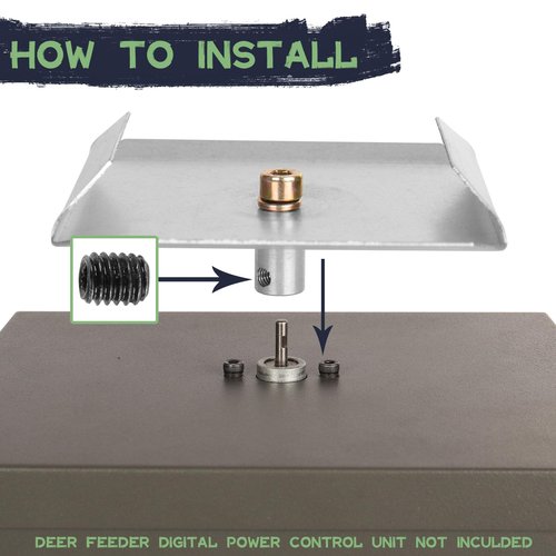 Highwild 6-Volt Spinner Plate for Deer Feeder - 1/8”