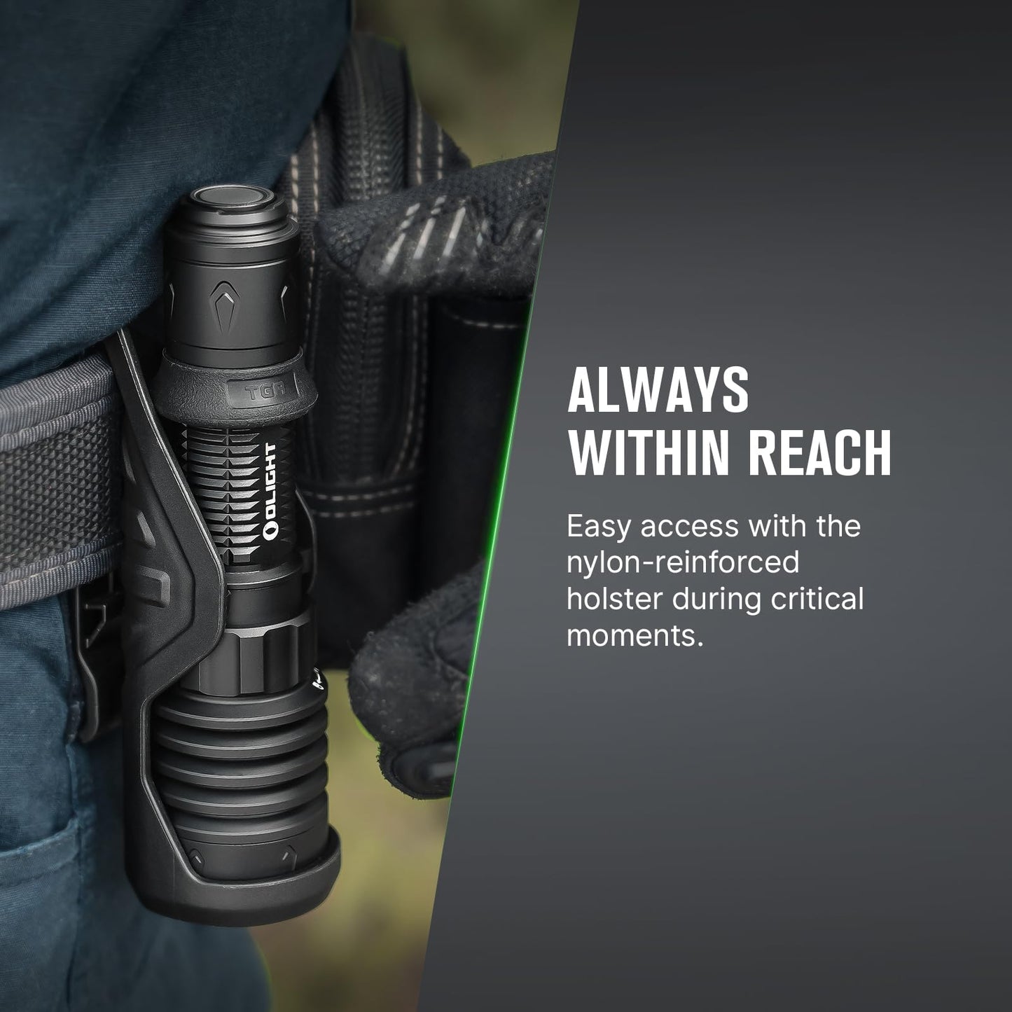 OLIGHT Warrior X 4 Rechargeable Tactical Flashlight 2,600 High Lumens with 630 Meters Long Range Thrower, Powerful Tail-Switch Light with USB-C Charging, Dual-Output for Daily (Black)