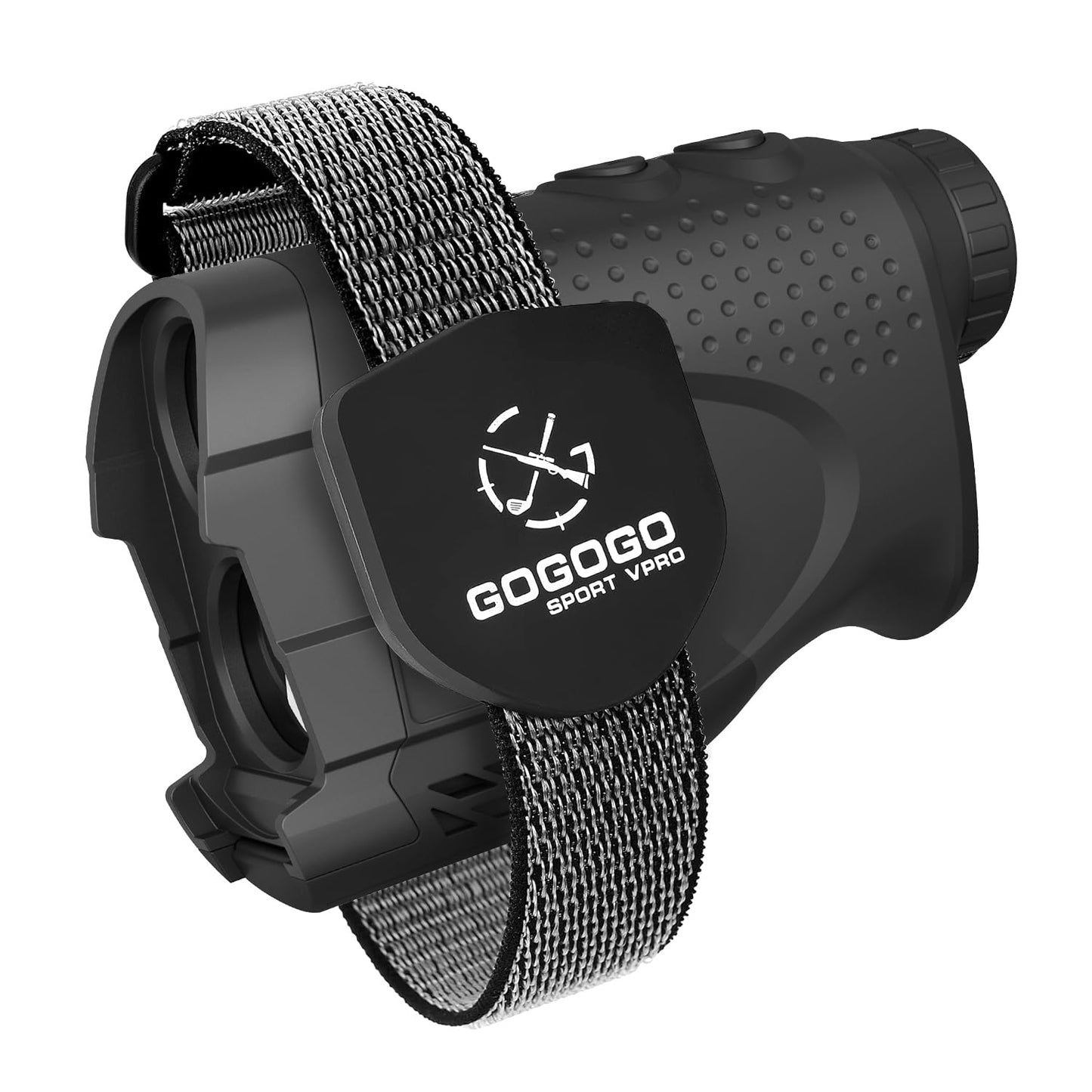 Gogogo Sport Vpro GS24B Laser Rangefinder & Universal Adjustable Magnetic Holder Mount Strap