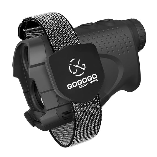 Gogogo Sport Vpro GS24B Laser Rangefinder & Universal Adjustable Magnetic Holder Mount Strap