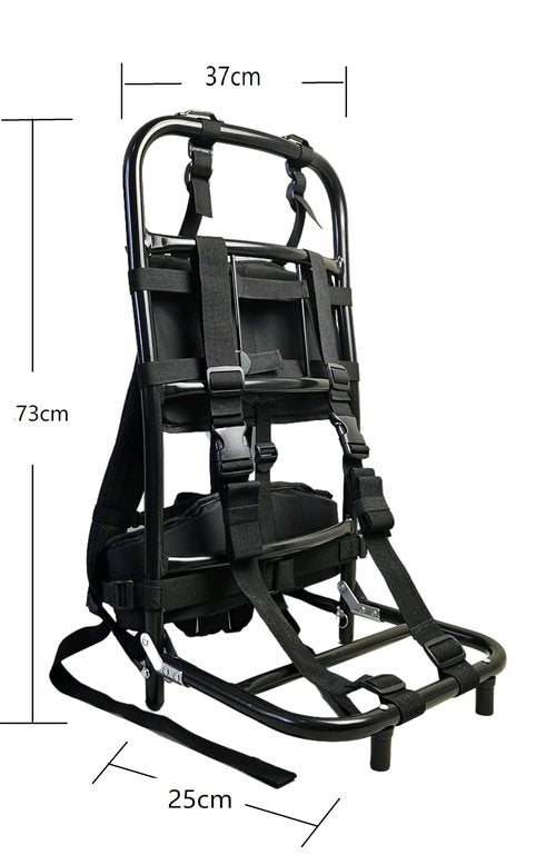 ZRSCHYG Hiking/Hunting Backpack Frame, Aluminum External Frame Backpack, Lightweight & Foldable 28.7 x 14.6 x 9.8 inches (black)