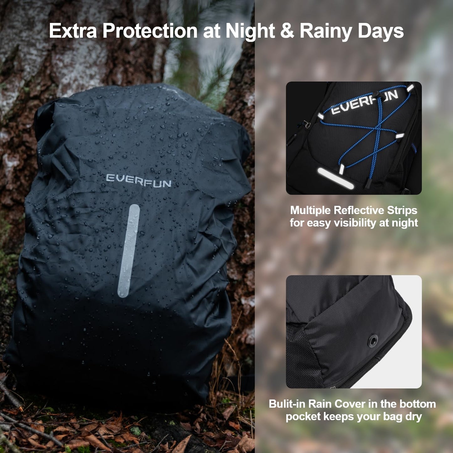 EVERFUN Hiking Hydration Backpack and Water Bladder 3-Liter Bargain Combination