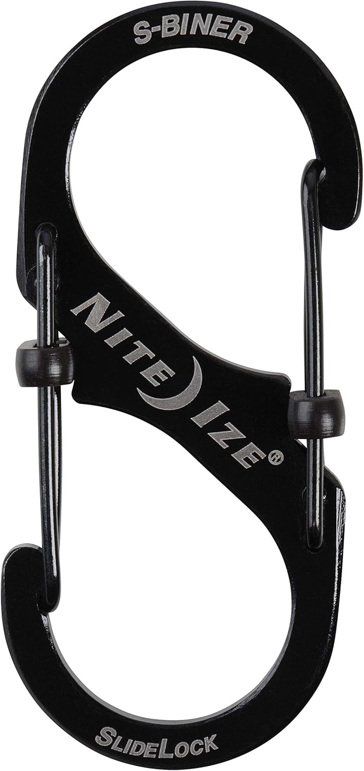Nite Ize LSB3-01-R6 S-Biner SlideLock Dual Locking Carabiner, Size #3, Stainless