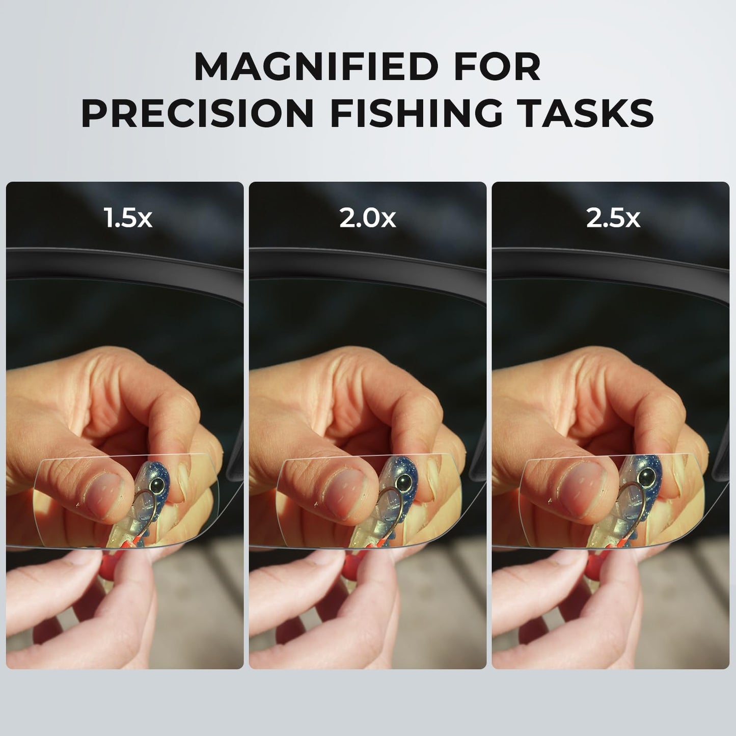 KastKing Tugaloo Semi-Rimless Bifocal Polarized Reader Sunglasses, Bi-focal x1.5 x2.0 x2.5 Magnifications, UV Protection