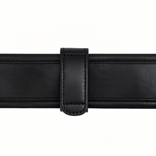 TACNEX Duty Belt Keepers with Hook & Loop Closure for 2.25" Wide Belt Retainer Law Enforcement Police Security Leather Belt Accessories Plain Black