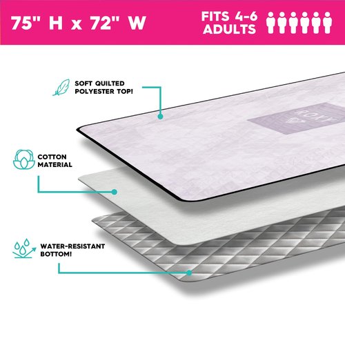 Roxy Sand-Free Beach Mat – Large Waterproof Outdoor Picnic Blanket, Lightweight Foldable Mat for Beach, Camping, Park, or Travel – Fits 4-6 People, Quick-Dry, Durable