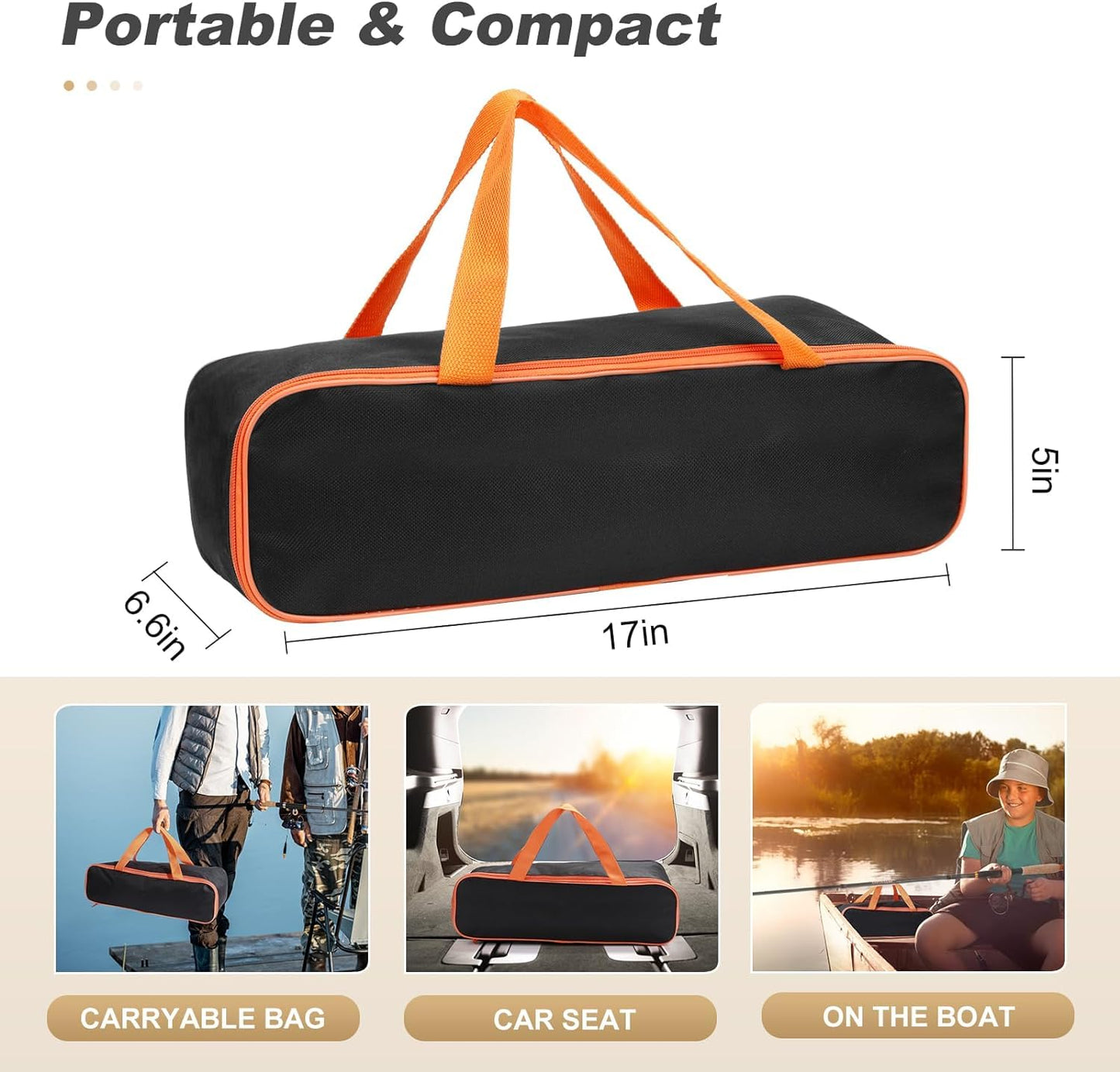 Fishing Rod and Reel Combo, 2PCS Telescopic Fishing Pole with Spinning Reel Lures Set,Fish Lip Gripper and Tackle Bag, Saltwater Freshwater Collapsible Fishing Kit for Beginner Adults