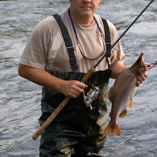 Pfeibk Fishing Waders for Men Waterproof, PVC Lightweight Waders without Boots, Mens Waders Fly Fishing Waders with Adjustable Shoulder Belt for Fishing & Farming, Elastic Waist for Most Size