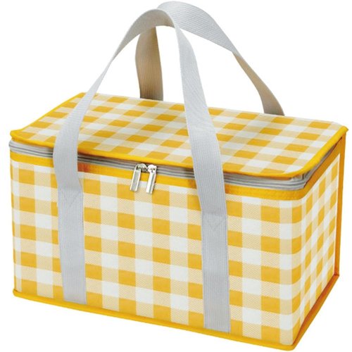 Portable Insulated Cooler Bag – Large Capacity Leakproof Lunch Tote with Zipper Closure – Foldable, Waterproof, Reusable – Ideal for Picnic, Beach, Camping, Grocery – 13.5"x7.9"x7.9"