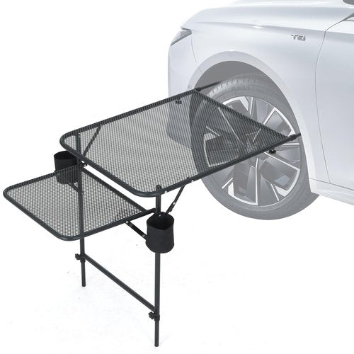 Nice C Tailgate Table, Car Desk, Tailgate Table, Car Camping, Camping Tables, Overlanding Gear, Vehicle Tables, Adjustable Height & Length, Lightweight
