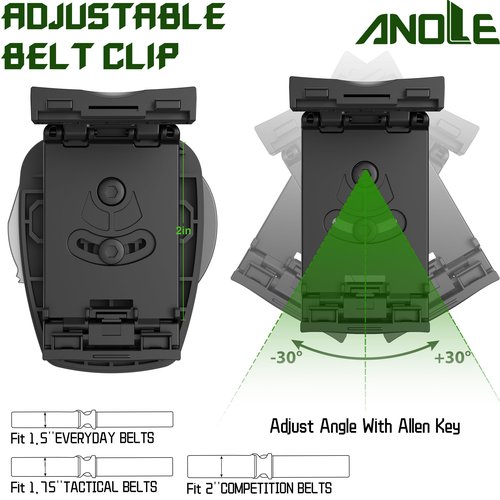 Handcuff Holster for Duty Belt, Cuff Holder Hand Cuff Pouch Fit Chain | Hinged | Folding Cuffs, Law Enforcement Open Top Cuff Case for ASP | S&W | CTS Peerless Handcuffs, for Police Security Officer