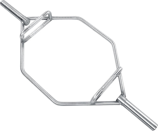 HulkFit 2-Inch Olympic Trap Bar Hex Bar Weightlifting and Strength Training Exercise Equipment for Home Gym Light Commercial Gym - Deadlifts, Squats, Rows, Bench Press and Farmer Carries, Multicolor