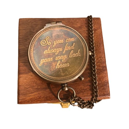 So You Can Always Find Your Way Back Home”, Camping Compass Engraved with Gift Compass for Birthday, Anniversary, Graduation Day, Husband -Inspirational Graduation Gifts for Him or Her, Son