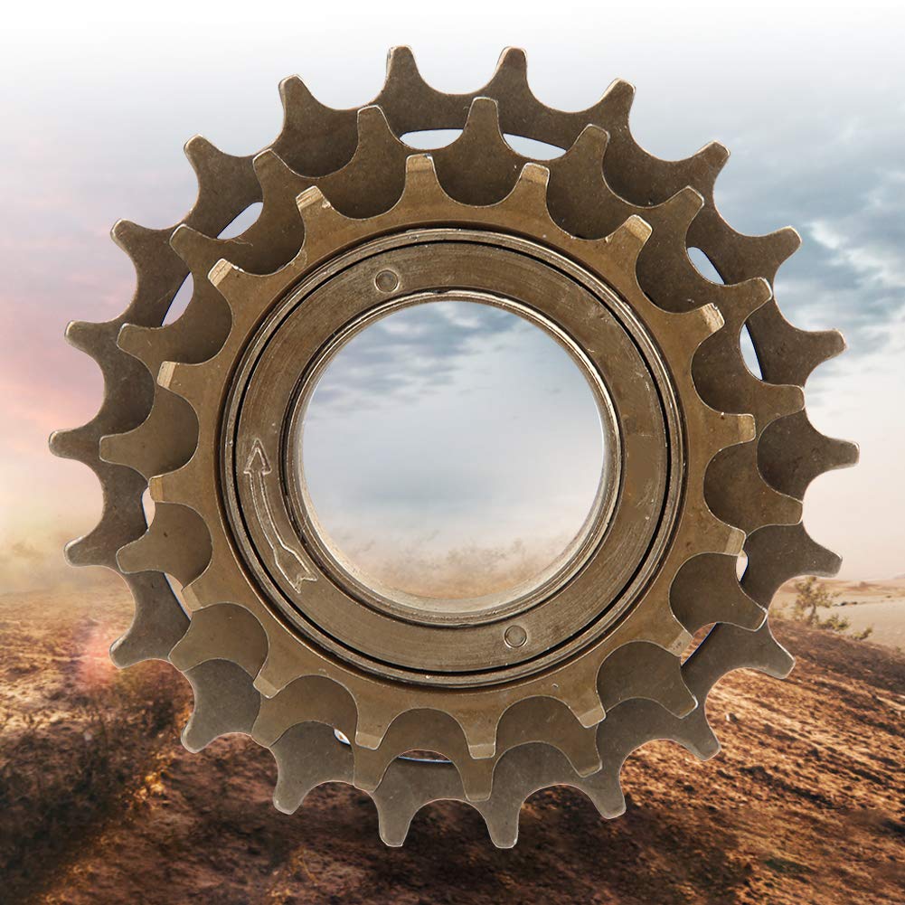 FUZHUI Bike Freewheel - Bicycle 3 Speed Freewheel, 16T-19T-22T Bike Flywheel 3 Gears, Mountain Bike Flywheel, High Strength Durable Flywheel for Mountain Road Bike Replacement Accessory