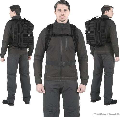 Maxpedition Falcon III Tactical Backpack - Durable Black Outdoor Gear