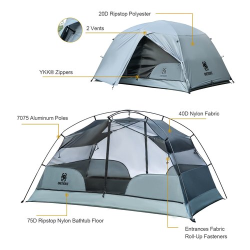 OneTigris Obsidian UL Sleeping Pad and COSMITTO Tent
