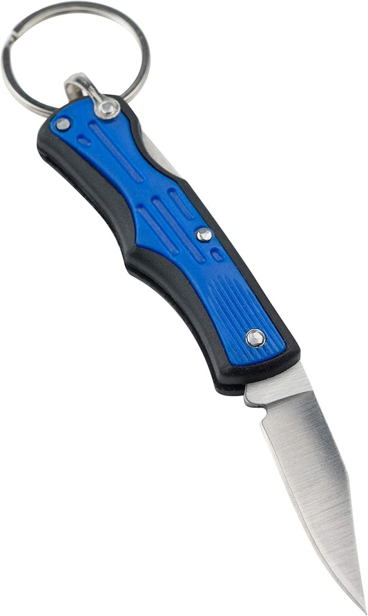 Ace Camp Munkees Small Folding Knife Keychain, 3 Inch, Mini Portable Knife Key Chain with Lock, Pocket-Sized Collapsible Blade for Camping, Hiking, Backpacking