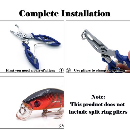 Natufish Fishing Split Rings - 99/100Pcs Stainless Steel Lure Ring for Link Fishing Hooks Heavy Duty Saltwater Terminal Tackle Connector (1#_33lbs_99pcs_Silver)