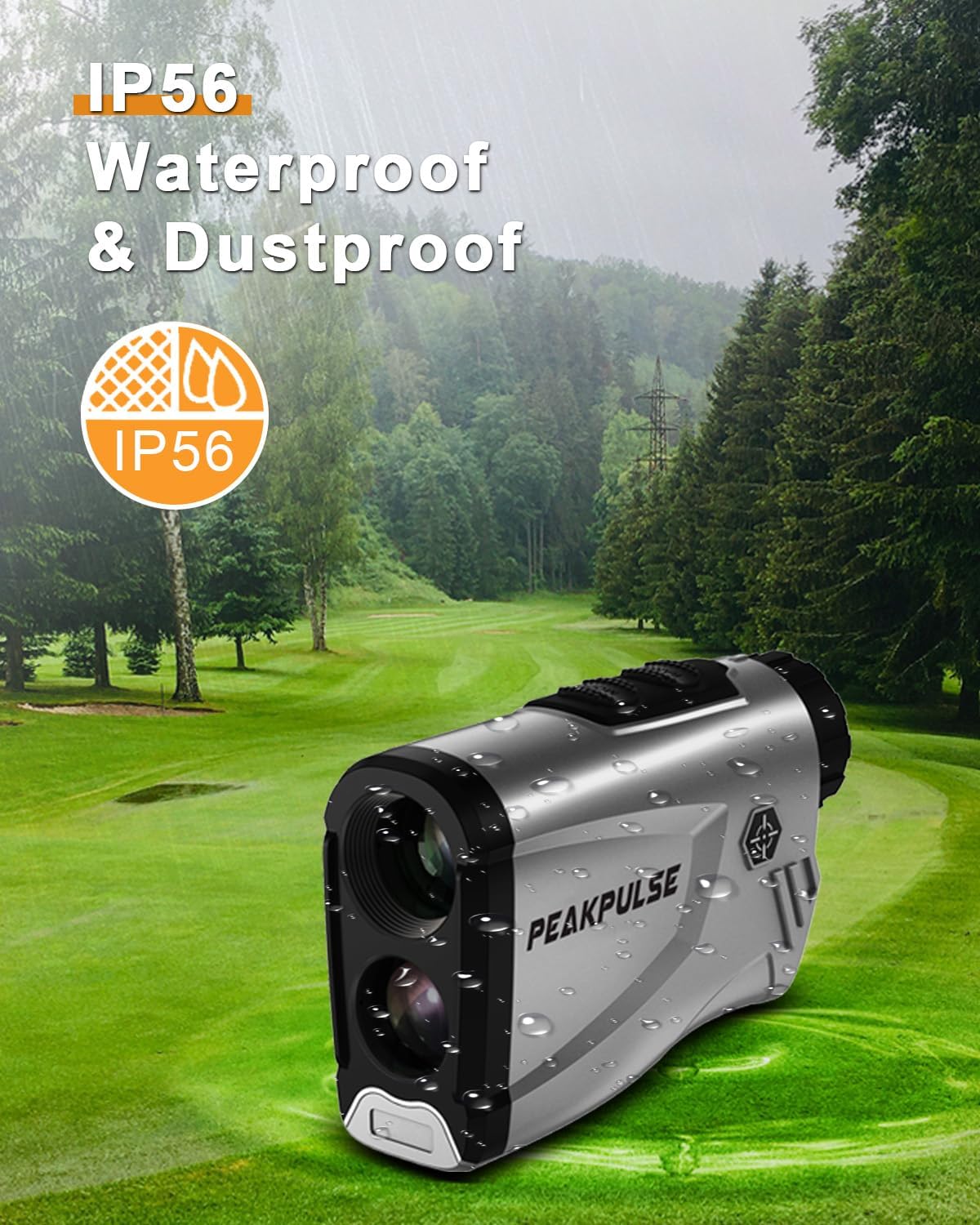 Golf Rangefinder 650/1200/1700 Yards Range Finder Golfing 6X Magnification 0.5 Yard Accuracy Flag Pin Lock Vibration Fast Focus