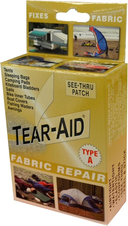 TEAR-AID unisex Fabric Repair first aid kits, Fabric Repair (Pack of 1), Pack 1 US