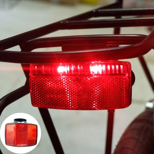 Duoduole 2 Pcs Bike Rear Reflectors Kit, Bike Reflectors Bike Handlebar Reflector Waterproof Bicycles Rear Seat Reflective Taillight for Handlebar Seatpost, Bike Road Safety Reflection Kit
