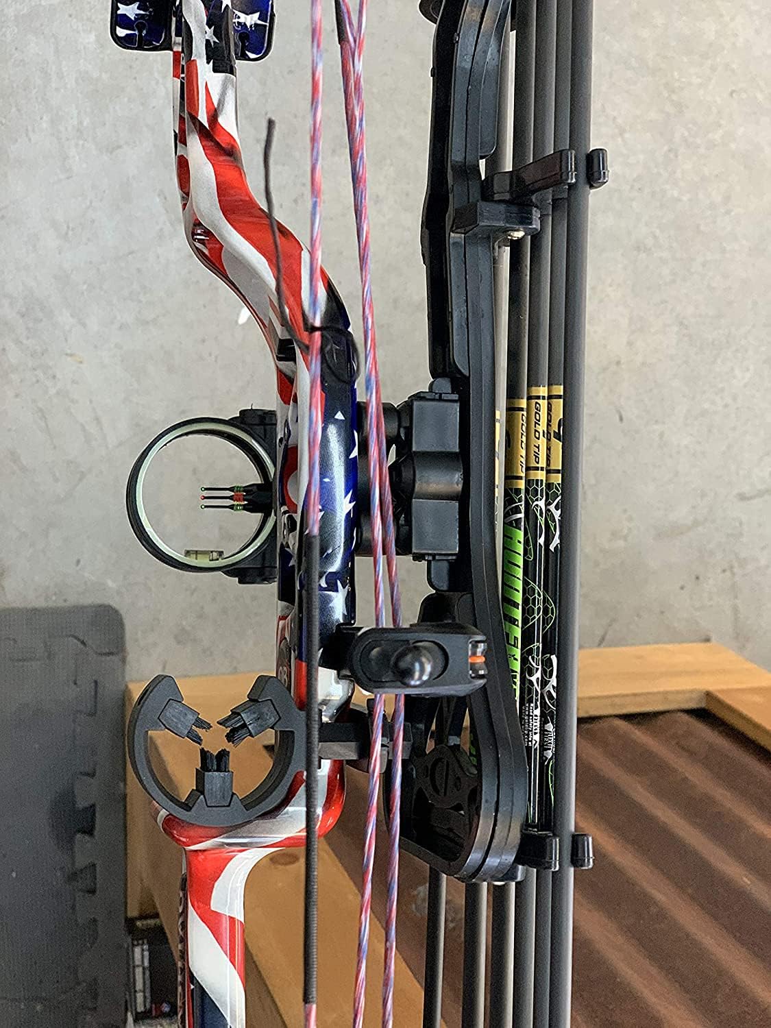 Archery Essential Accessory Upgrade Combo 5-pin Bow Sight, Arrow Rest, Stabilizer, Braided Bow Sling, Peep Sight