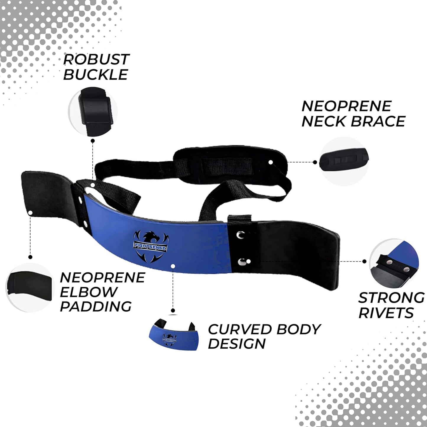 FIGHTSENSE Arm Blaster Biceps Curl Triceps Muscle Isolator Bomber Fitness Gym Workout Training Support