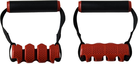 Triple Cable Pocket Max Flex Handle - Customizable Resistance Training Tool, Black/Red