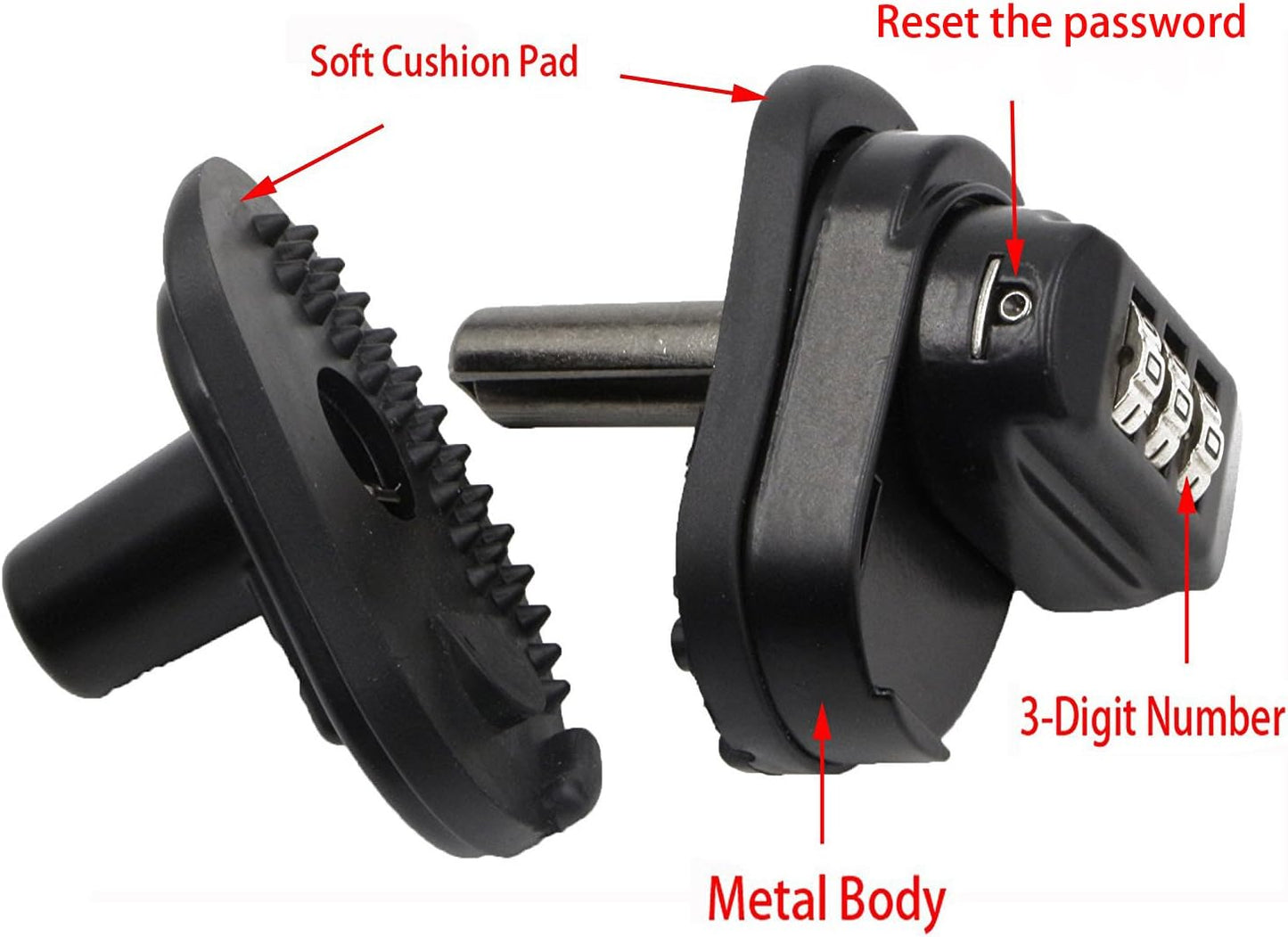 RioRand Trigger Lock 3 Digit Combination Gun Lock Compatible with Pistols Handgun Rifles Bb Gun Shotguns