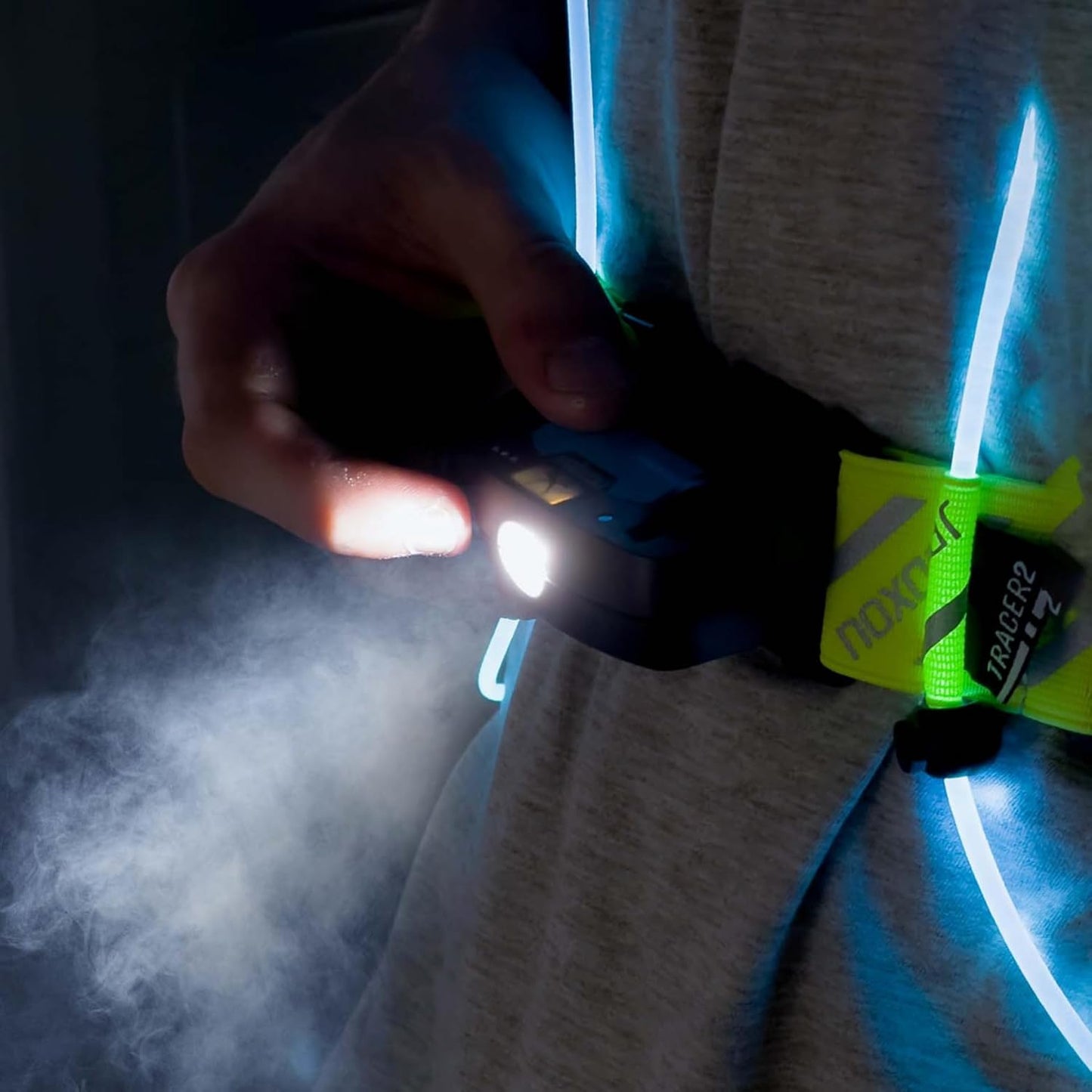 Tracer2 Multicolor Reflective Running Vest | Rechargeable Ultra-Bright Lights for Safety