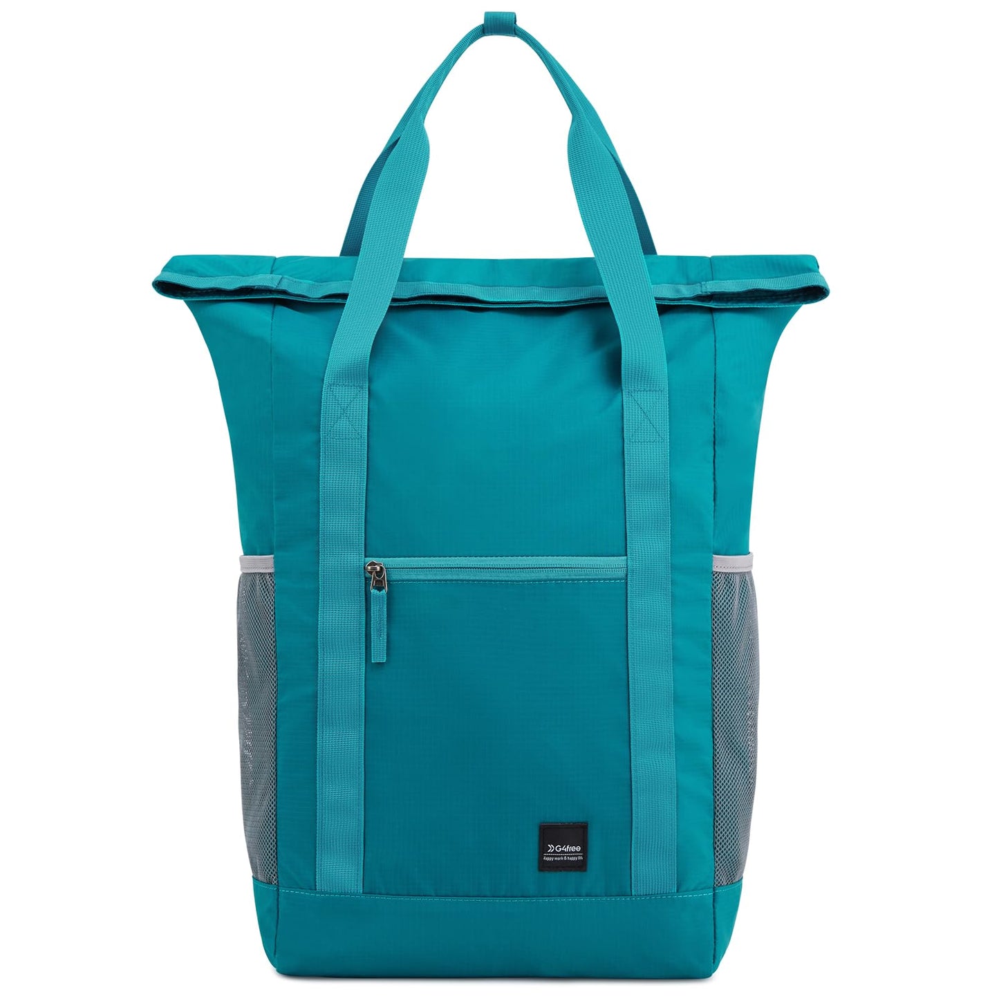 G4Free 40L Packable Backpack Waterproof Tote Bag Convertible Large Lightweight Hiking Backpack Travel Casual Daypack for Maen Women(Peacock Blue)