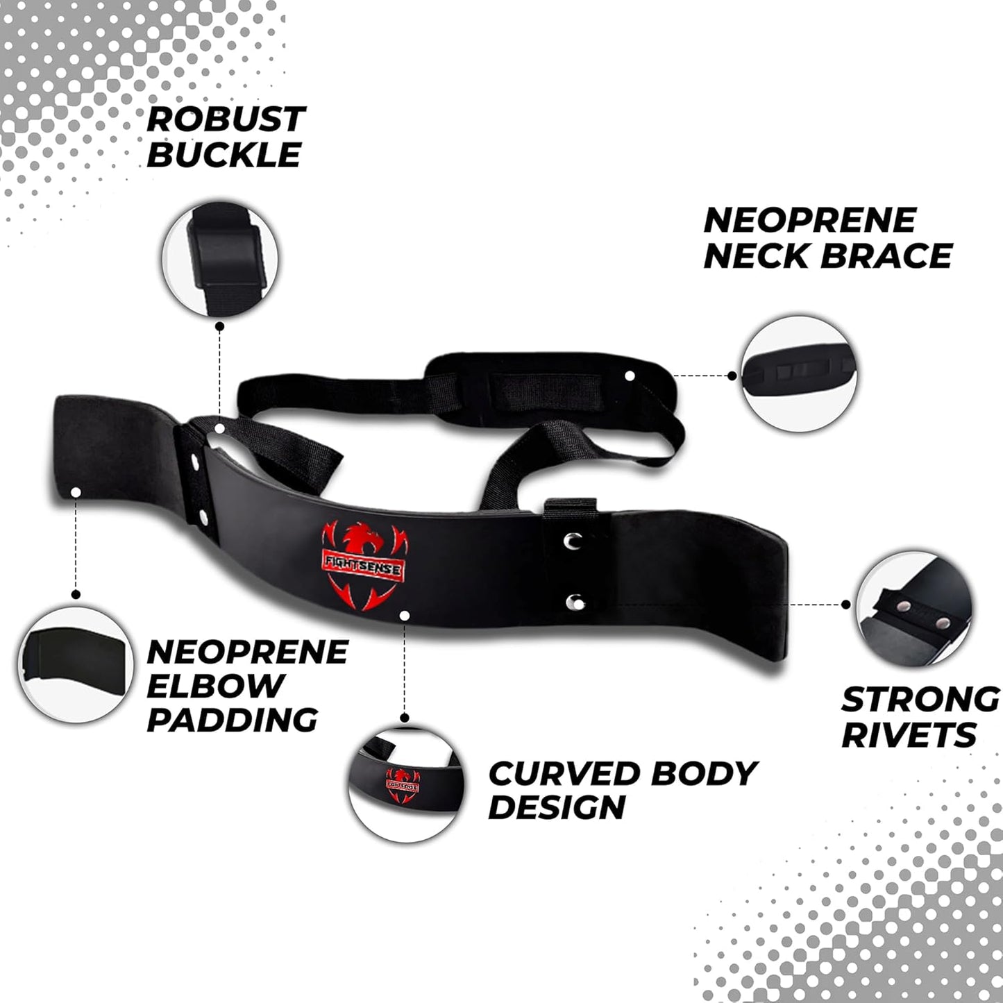 FIGHTSENSE Arm Blaster Biceps Curl Triceps Muscle Isolator Bomber Fitness Gym Workout Training Support