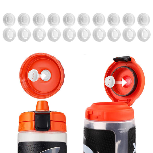 10 Pack Replacement Valves Compatible with Gatorade Water Bottle Dispensing Rubber Valves Silicone Valve Replacement Accessories for Gatorade GX 30oz & Squeeze Bottle 32oz Plastic Inserts No Leak