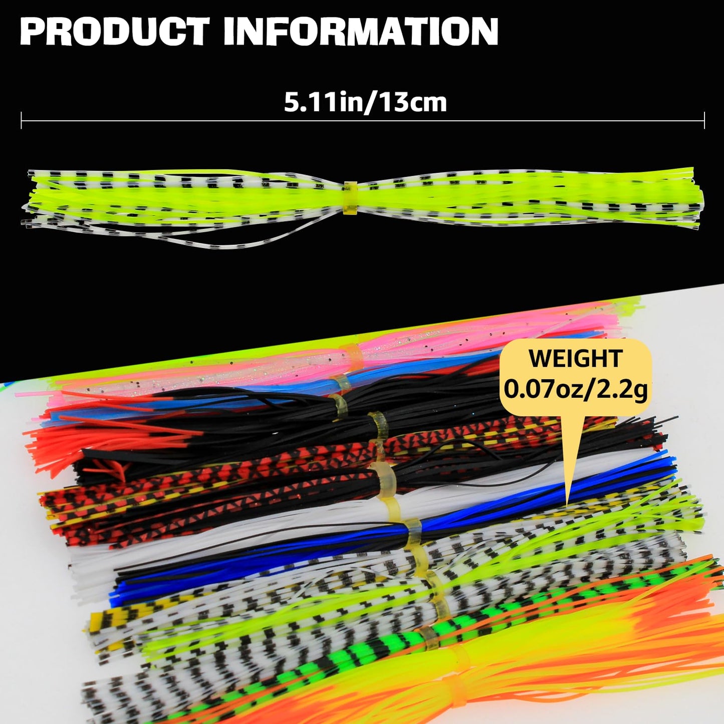 Ghanneey 18pc Fly Tying Materials Colorful Fishing DIY Fishing Accessory for Make Fly Fishing Lure Flies 18 Colors