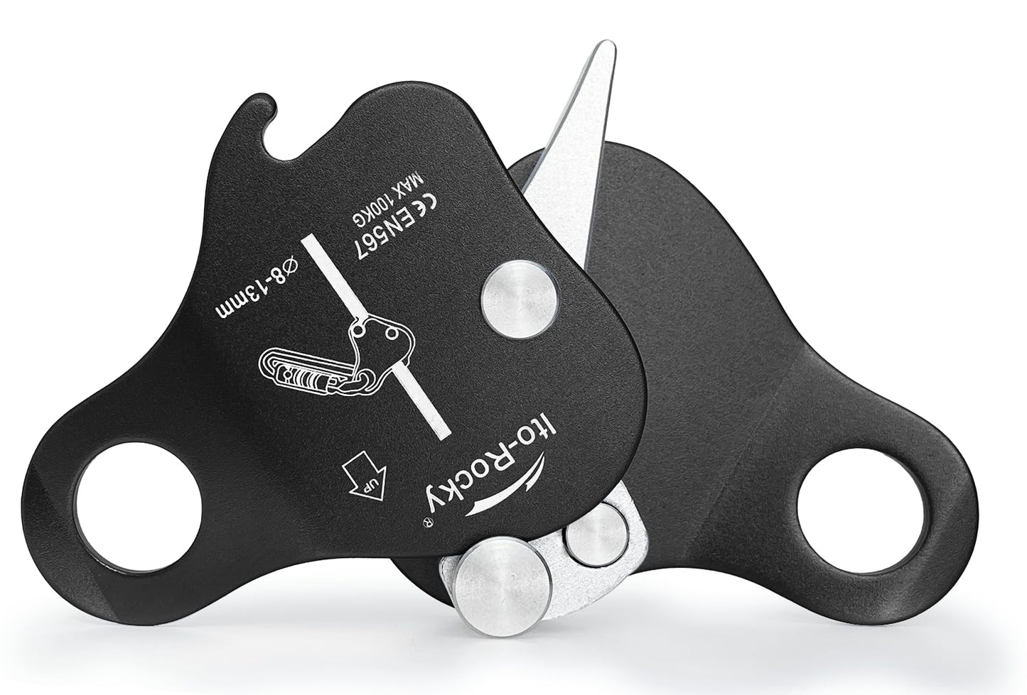 Ito Rocky Rope Grab - Fall Belay Device for Rope Climbing Arborist Rescue and Aerial Work