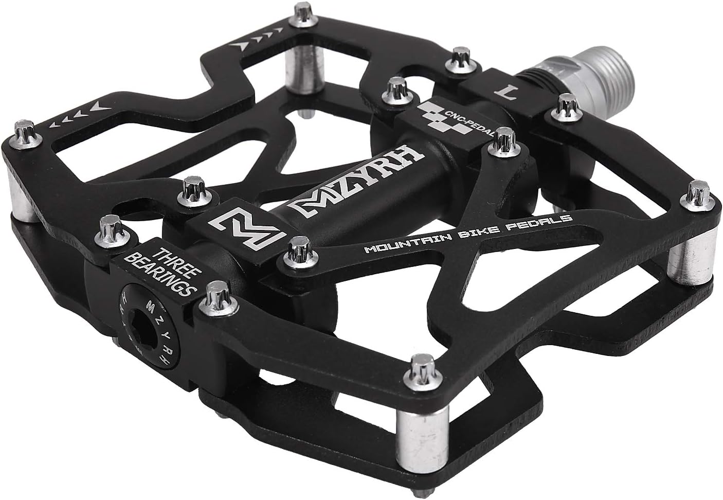 Mountain Bike Pedals, Ultra Strong Colorful CNC Machined 9/16" Cycling Sealed 3 Bearing Pedals