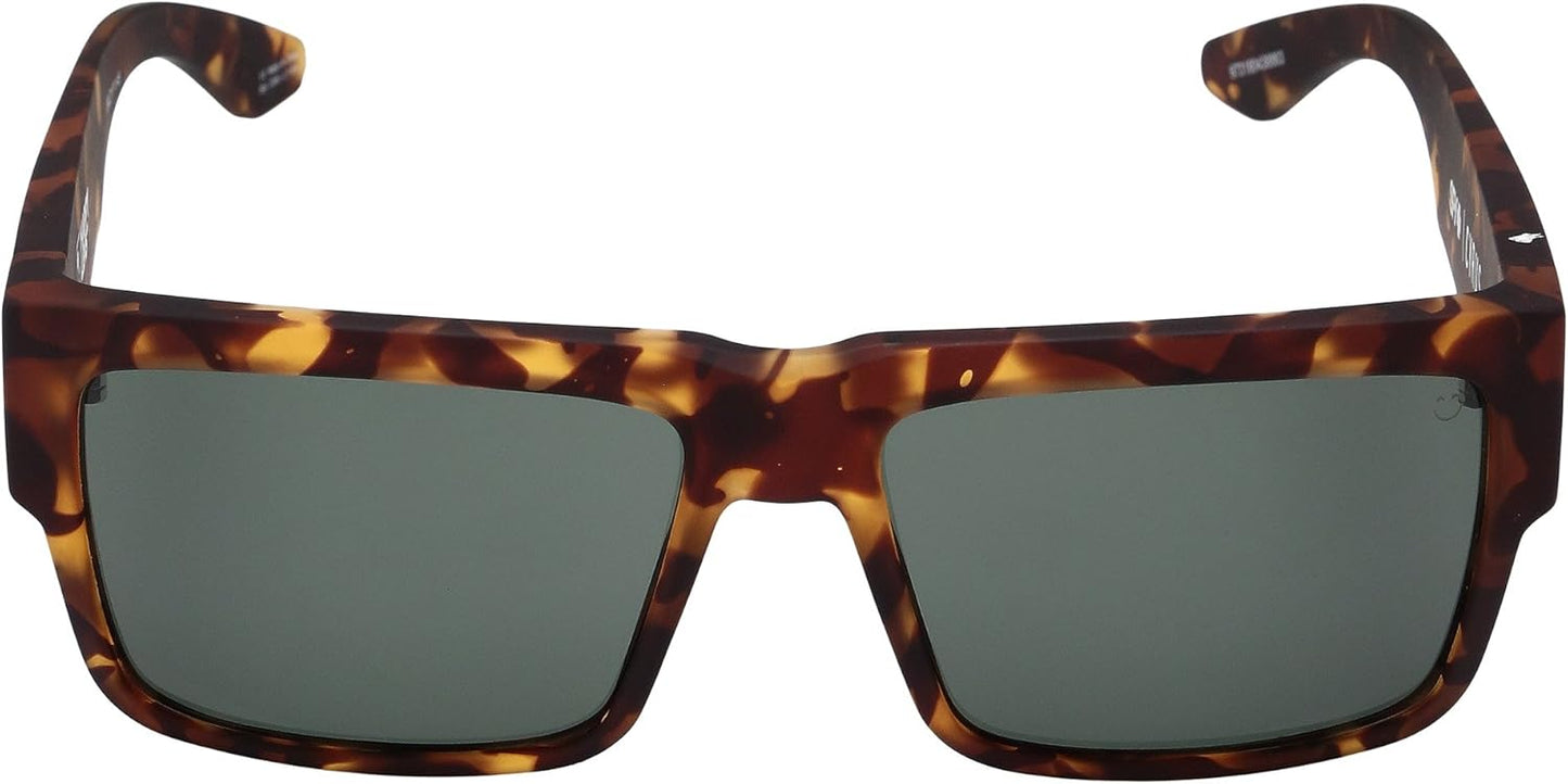 SPY Cyrus Sunglasses Soft Matte Tort with Happy Grey Green Lens 58mm